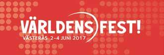 Tack till personalen av all vänlighet och den goda lunchen! Soili Korpimäki Världens fest 2-4 juni i Västerås Fri att Förändra! Reformationsåret firas i vår närmiljö!