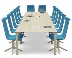 BORDSERIE MEETING Thules bordsserie Meeting innehåller bordslösningar som passar utmärkt i olika mötesmiljöer, exempelvis konferens och utbildning, men även i samvaron eller fiket.