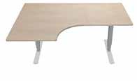 Kombinationerna kan ge bordslösningar i rekommenderade storlekar mellan 140 x 80 och 240 x 240 cm. Vissa av borden går att få med ergonominivå 1 och 2, för ergonominivå 3 se serie E-Flex.