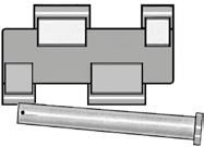 18 0121 Axelsats gångjärnskoppling, styckpris 18 0130 Vinkelkopplingsjärn Varmgalvaniserade Järnet användes till fasta förbindelser mellan bryggor som är lagda i T- eller L-form.