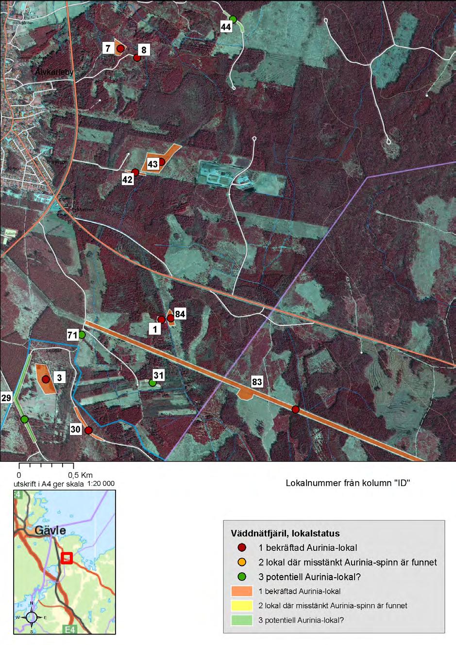 Utdrag ur Landskapsplan för väddnätfjäril i Älvkarleby kommun