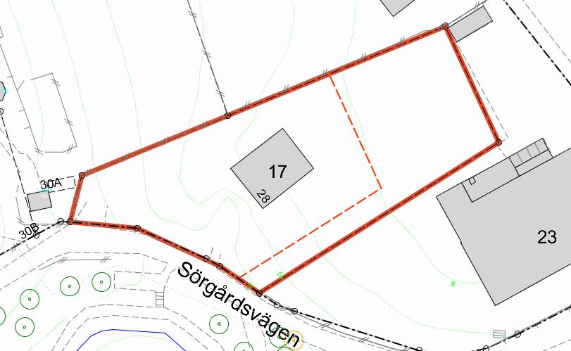 Sida 7 (8) Fastighetsbildning Planförslaget möjliggör att planområdet delas in i två fastigheter genom avstyckning från Värsta Gård 17.