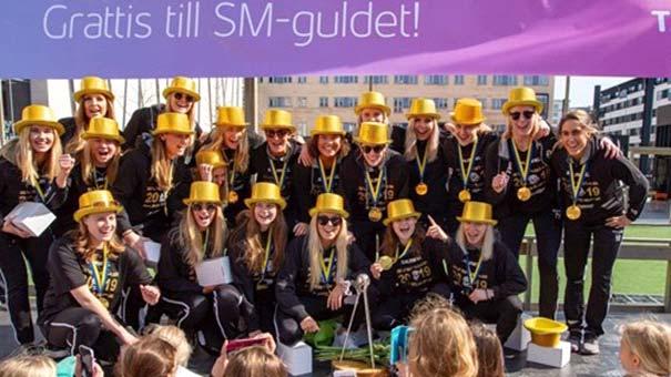 SM-medaljörer från distriktet: Stockholms Distriktslag F-16 SM-guld