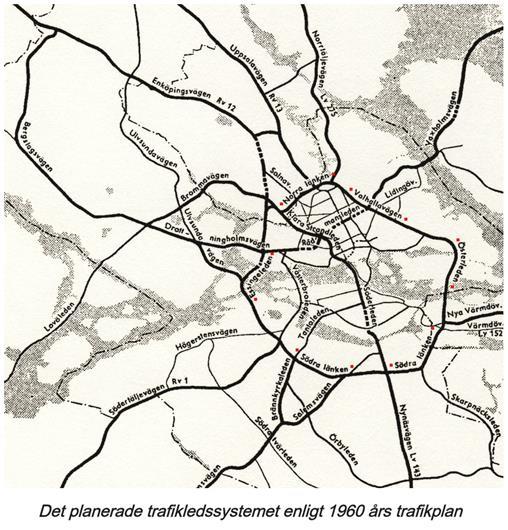 Tvärförbindelse Södertörn, en gammal historia 1945-1948 Dispositionsplan 1960 Södra Tvärleden 1992 Dennispaketet, Botkyrkaleden och