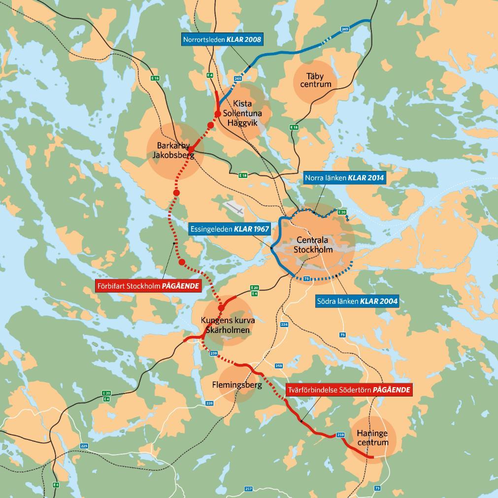 En del av en helhet En yttre tvärled: Tvärförbindelse Södertörn Förbifart