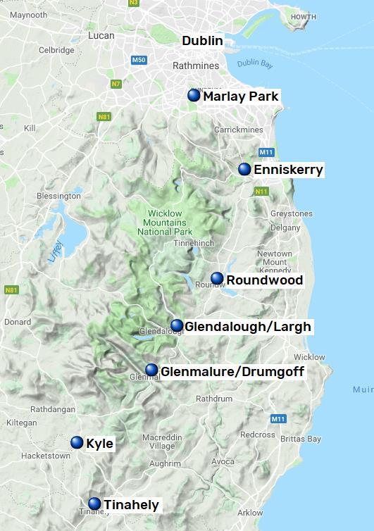 Wicklow Way, Tinahely Marlay Park och Dublin, 7 nätter 6(6) Wicklow Way Den legendariske vandraren JB Malone kom med ett första förslag till dragning av Wicklow Way 1966.