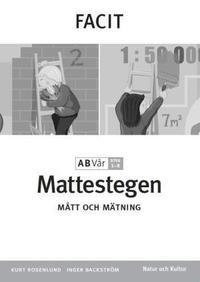 Mattestegen. A B steg 1-8. Vår. Facit. Mått och mätning PDF ladda ner LADDA NER LÄSA Beskrivning Författare: Inger Backström.