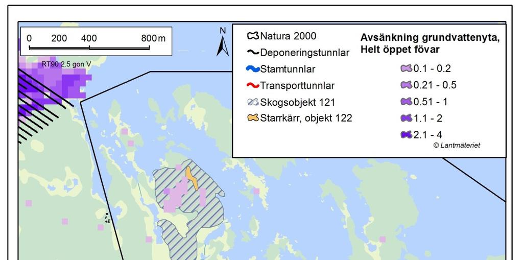 2017-10-13 3 Tilltro till modellen ex beräknade yt- och grundvattennivåer Fiskarfjärden Medelfel över simuleringsperioden ytvatten: 1 cm Medelfel över simuleringsperioden grundvatten: -2 cm Ingen