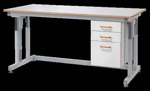 Höj- och sänkbara bord Stabila och flexibla bord Våra höj- och sänkbara bord är ergonomiska labbord med stabilt stativ.