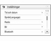 Inledning 13 Välj Projicering för att starta projiceringsfunktionen. Beroende på vilken smarttelefon som är ansluten visas en huvudmeny med olika appar som kan väljas.