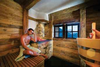 ca. 60 C ca. 10-1 minuti Pur sudando abbondantemente, in questa sauna si tengono in considerazione le speciali esigenze dei bambini.