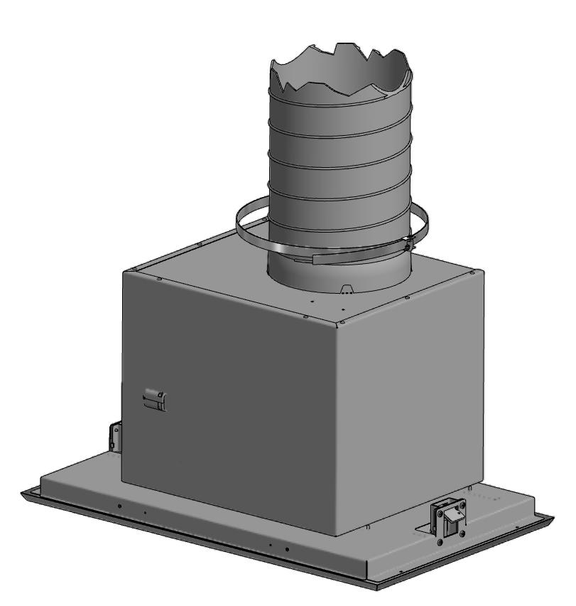 ventilationsslangen, och kapa den 5-10 cm under botten av