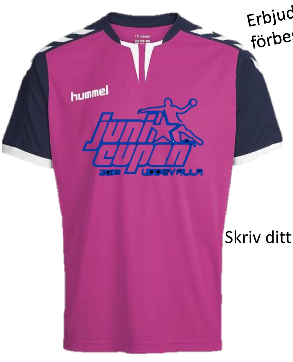 Glöm inte Junicupens snygga T-shirt som finns att köpa i Cup-shopen!
