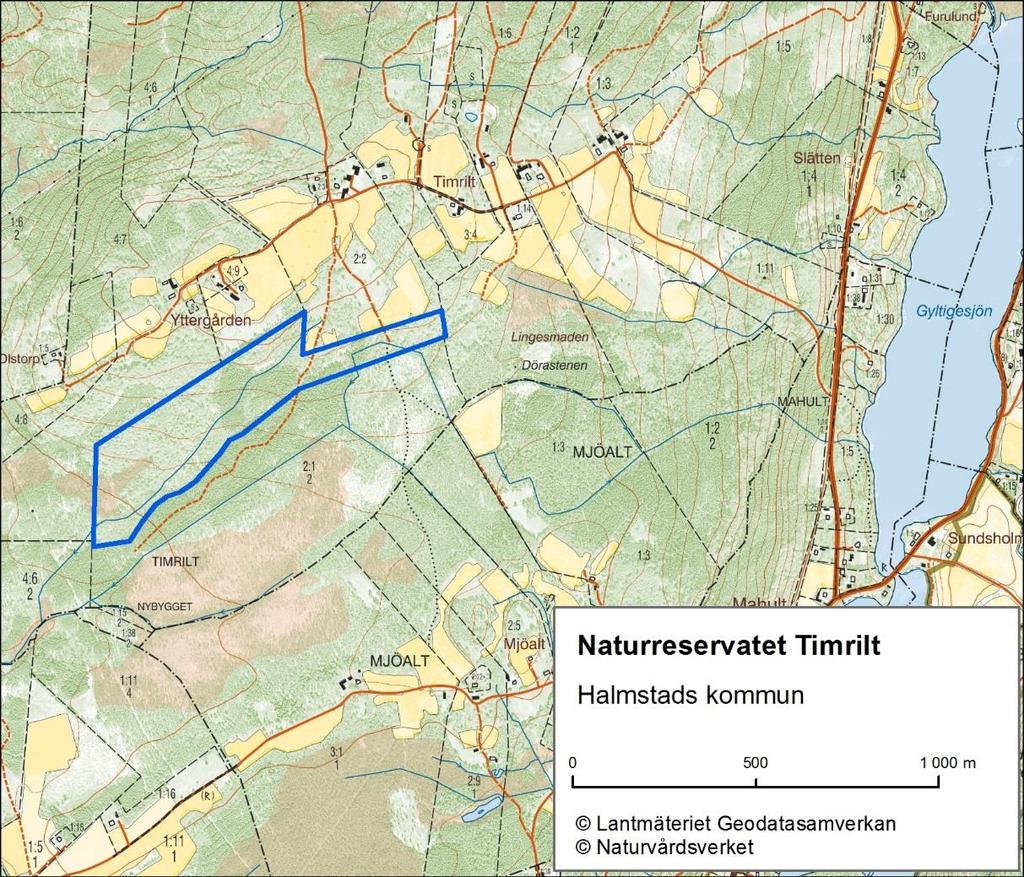 Beslut 1 (10) 2018-12-04 511-3064-2018 Bildande av naturreservatet Timrilt i Halmstads kommun. Beslut Länsstyrelsen i Hallands län beslutar med stöd av 7 kap.