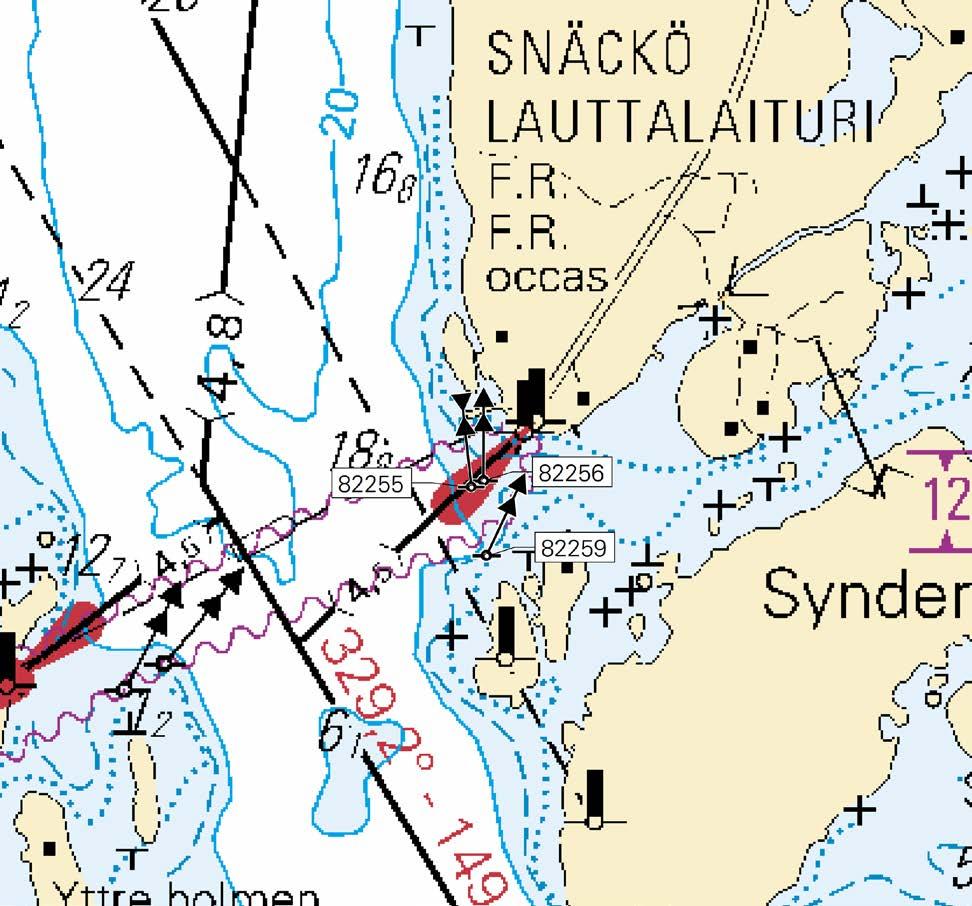 Kuva viitteeksi, karttaotteet ei merikartan mittakaavassa / Bild för referens, kortutdrag inte i sjökortets skala / Image for reference, chart extracts not to scale of chart Tm/UfS/NtM 11 20.04.