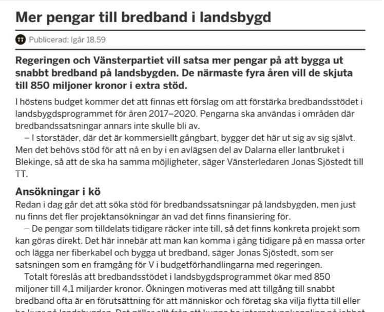 Bredbandsstödet 3 250