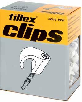 Drill clips med skruv Drillclips/ Plåtclips med skruv till runda ledningar Slagfast elastisk Polypropylene. Halogenfri och UV-beständig. Skruv: Kraftig skruv med borrspets, Korrosivitets klass C4.