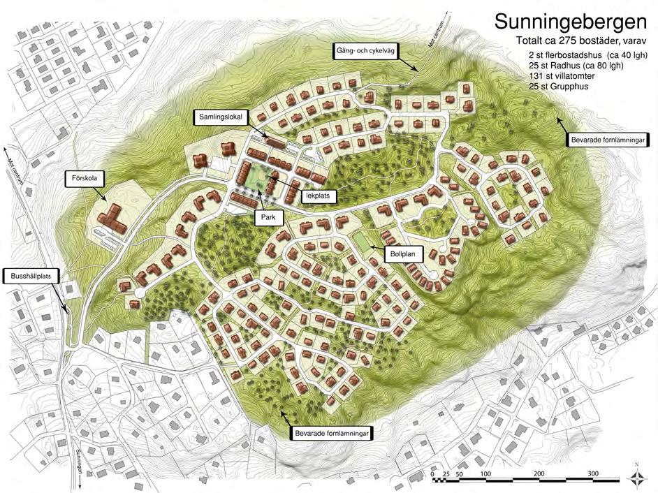 YGGLSOMRÅDN yggnaskultur och gestaltning Planområet är obebyggt. Utanför planområets syvästra el vi arrskogsvägen finns planlag bebyggelse från 60-talet.