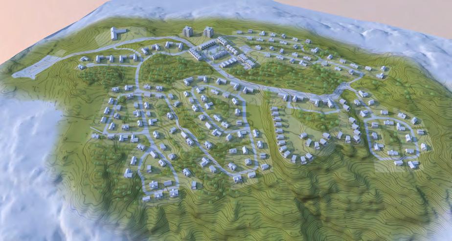 Vy från söer observera att illustration skiljer sig från plankarta. Arbetsplatser övrig bebyggelse Inom och i angränsning till planområet finns et iag inga arbetsplatser.