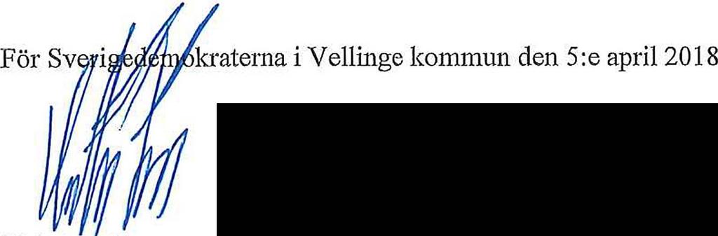 1(1) Miljö- och Byggnadsnämnden 2018-05-03 pkt I 0-16 samt 20. Sverigedemokraterna i Vellinge yrkar på avslag på pkt 10-16 samt 20.