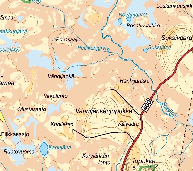 511-2035-00 BILAGA B Vännijänkkä naturreservat Skötselkarta Skala 1:40 000