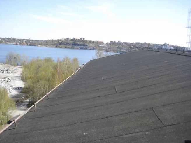 Norra fasaden Papptak
