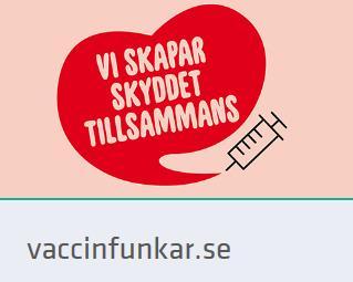 Webbsidor om vaccination Omstrukturering av befintliga sidor Tydlig information