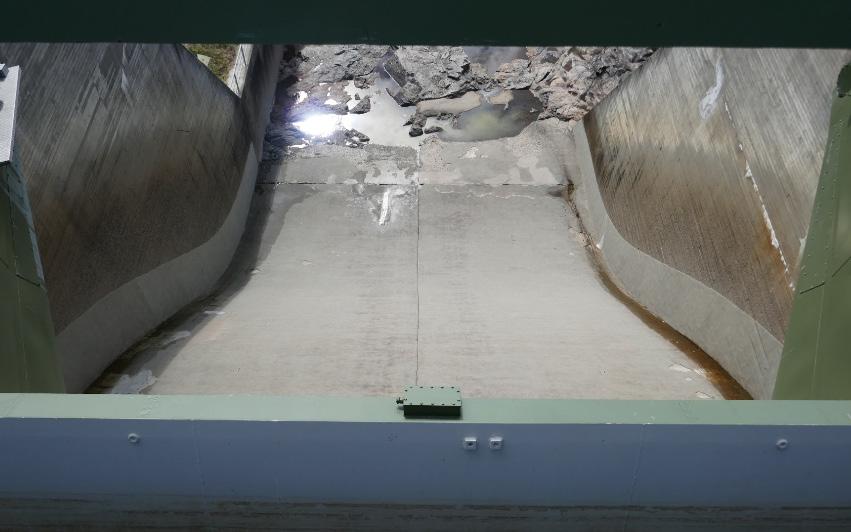 Arbetet utfördes 7 augusti 2018. Från skibord C borrades sex kärnor ut (Figur 8). Placering av betongkärnorna valdes med hänsyn till tillgänglighet och personsäkerhet.