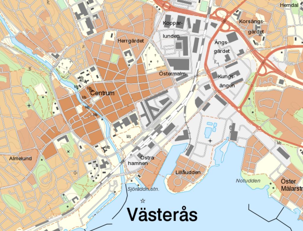 Inledning Västerås slott ligger vid Svartåns utlopp i Mälaren mitt i centrala Västerås. Slottet har medeltida anor men dateringen av dess äldsta historia är osäker.