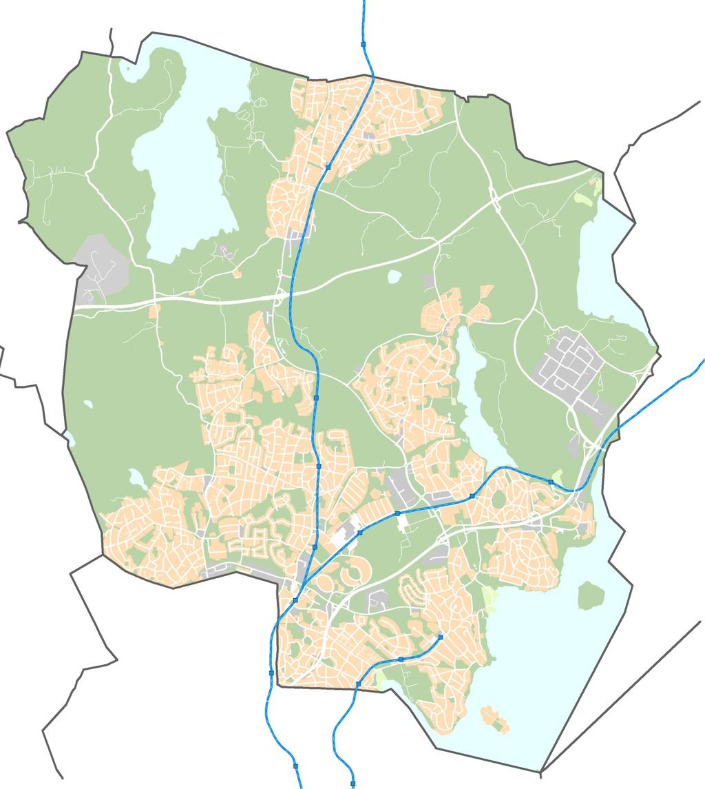 Orienteringskarta Täby Kommun