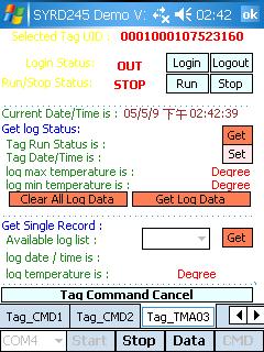 六 [Tag_TMA03]:Set TM-A03 temperature record TAG parameters 1.