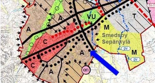 Sida 8 Bild 5. Utdrag ur strategiska generalplanen.