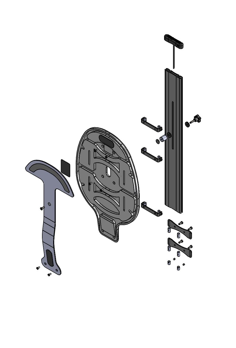 RYGG STL. -/BACKREST SIZE - 0 0 00 Rygg stl. kpl. - Sharky Pro 0 Rygg stl., kpl. - Sharky Pro Svankstöd stl. (plast) - Sharky Pro Svankstöd stl. (plast) - Sharky Pro Kardborre Topp stl.