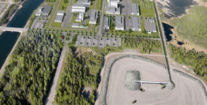 slutförvarsprojektet Vald plats: Forsmark i Östhammars kommun Fotomontage, ovanjordsanläggning Söderviken Forsmark Forsmark ger bättre förutsättningar för ett långsiktigt säkert