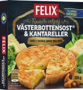 153,00/kg Västerbottenpaj Felix, fryst,