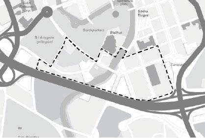 Planprogrammet ska också bidra till att stärka de urbana stråken Druveforsvägen och Bryggaregatan samt att minska upplevelsen av riksväg 40 som en barriär i stadsrummet.