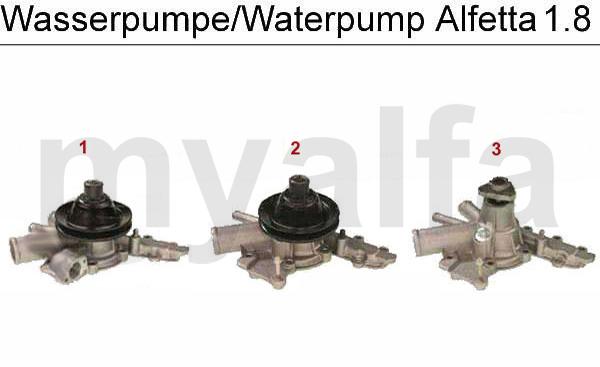 1 2622510 Wasserpumpe Alfetta/Giulietta/GTV (116),mech. Drehzahlmesser 1.6/1.8/2.
