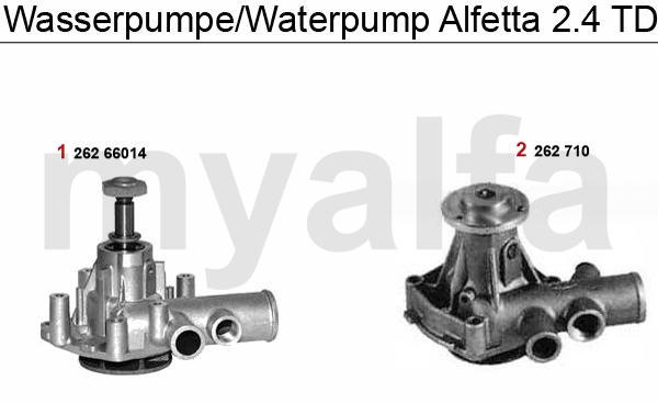 1 26266014 Wasserpumpe Alfetta,6,75,90 2.