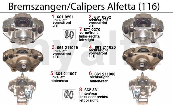 1 6610291 Bremssattel 1300-1600 Bj.1964-85 vorne links, System ATE 1 636,72 kr 2 6610292 Bremssattel 1300-1600 Bj.1964-85 vorne rechts, System ATE 1 636,72 kr 3 66111019 Bremssattel vl 75 1.7/2.0 bj.