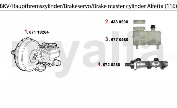 1 67118264 Bremskraftverstärker 75 1.6/1.8/2.