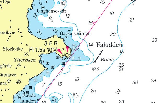 Nr 252 12 * 5521 Sjökort/Chart: 2, 6, 7, 73 Sverige. Mellersta Östersjön. Gotland. Fyren Faludden släckt. Kvarstår som torn. Notiser som utgår: 2009:242/5384(P) Faluddens fyr har släckts permanent.