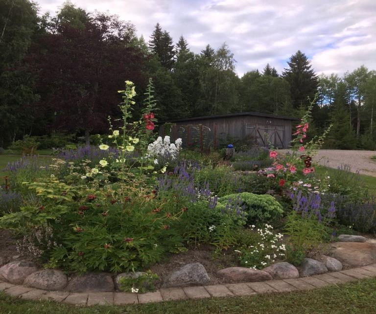 Mona Jonsson i Hackås visade också sin trädgård där hon anlagt en japansk del, mycket vacker.