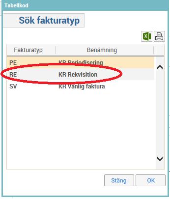 17(48) Du kan även skriva RE direkt i fältet. Ställ markören i Kundfältet och klicka på förstoringsglaset.