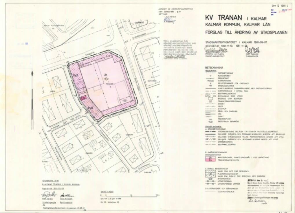 Bebyggelsen mot Norra vägen och Galggatan föreslås vara högre än bebyggelsen mot Fridhemsgatan och Oscar Wollinsgatan.