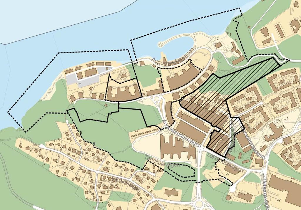 7 (7) Översikt stadsbyggnadsprojekt för Östra Nacka strand, detaljplan 6, kommunala beslut och detaljplanområdets avgränsning Beslut Datum Styrelse/ nämnd Kommentar Antagande detaljplaneprogram för