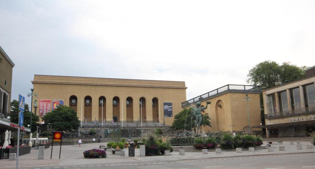 Konsthallen Skyddsstatus och kulturhistorisk värdebeskrivning Kulturhistorisk värdebeskrivning Konsthallen ingår i den grupp monumentalbyggnader med högt kulturhistoriskt värde som utgör fond och