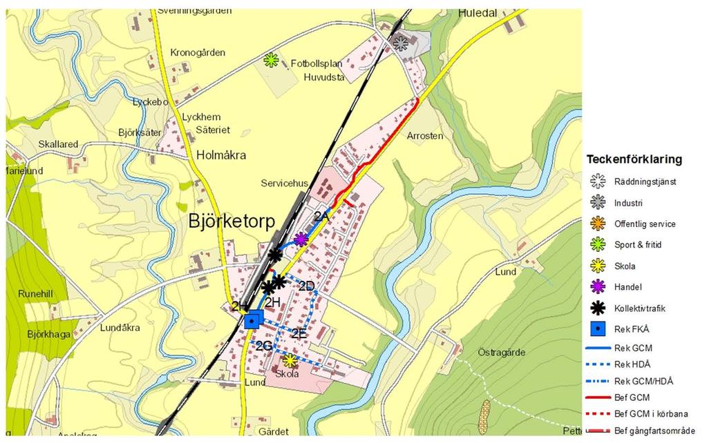 Karta över Björketorp