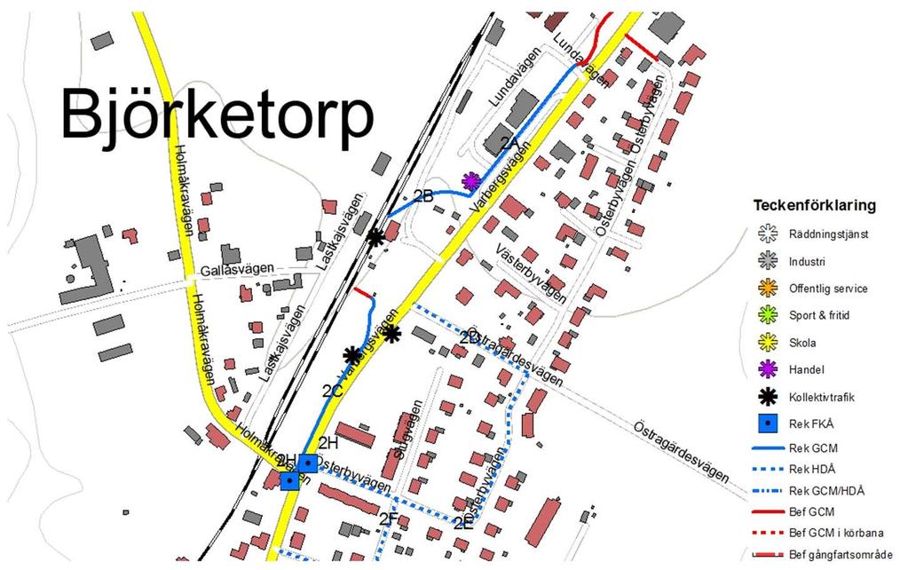 Karta över Björketorp