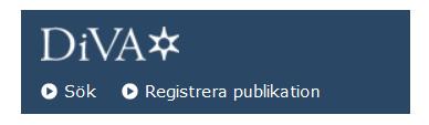 Sid 1 (10) Utsökning från DiVA Genom alternativet Utsökning kan du ta fram och exportera listor och förteckningar av publikationer i