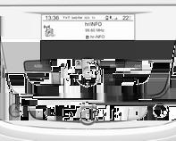 Infodisplay Info-Display sitter i instrumentpanelen, bredvid instrumentgruppen.